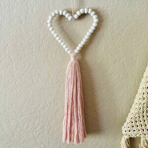 Etsy Cute Macrame Heart Wall Decor, Boho Chic Home Decoration Heart